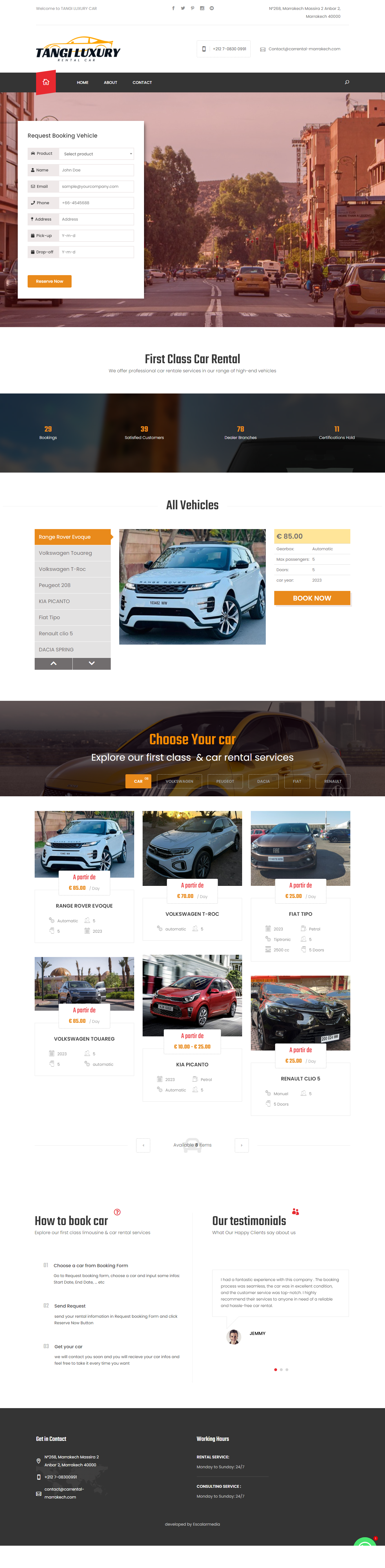 Car Rental Website Platform